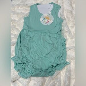 Little Sleepies Teal Bubble Romper